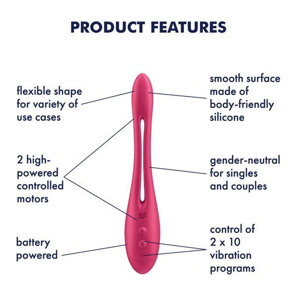 Універсальний гнучкий вібратор для пар Satisfyer Elastic Game Battery Series SX3838 фото