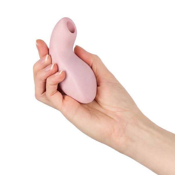 Вакуумний стимулятор з вібрацією Fun Factory Luna Soft Pink, 12 режимів вібрації, 11 рівнів вакууму SX3724 фото
