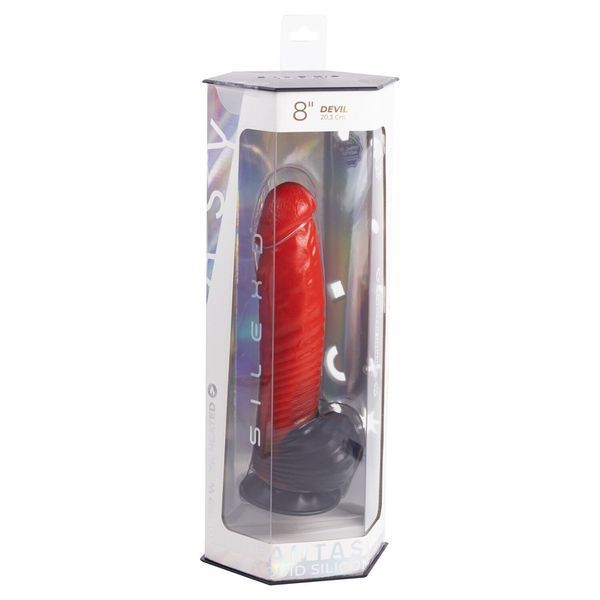 Фалоімітатор SilexD Fantasy Liquid Silicone Devil 8in Red SX4596 фото