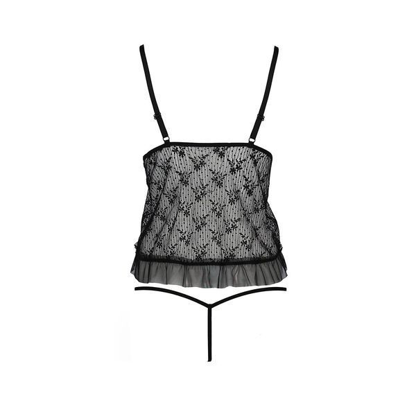 Боді монокіні з відкритими грудьми Passion JUSTINA BODY L/XL, black EL15401 фото