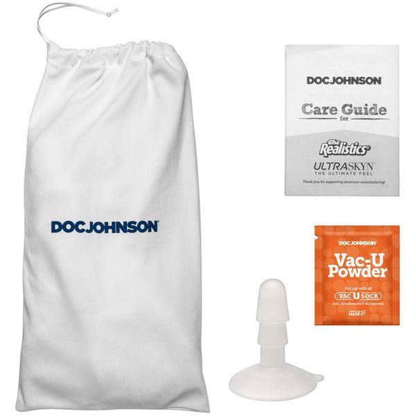 Фалоімітатор Doc Johnson The Realistic Cock ULTRASKYN - 9 Inch with Balls Vanilla SX4449 фото